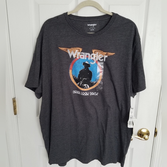 NWT Wrangler Short Sleeve Graphic Tshirt Never Look Back Size 2XL - Picture 1 of 9
